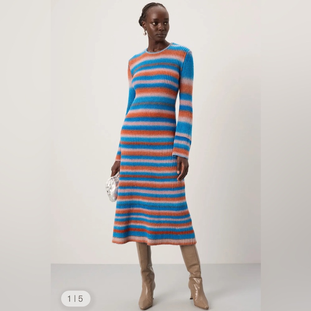 Simon Miller Axxon Multicolor Striped Knit Dress NWT